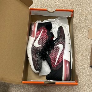 Black and pink Nike air max